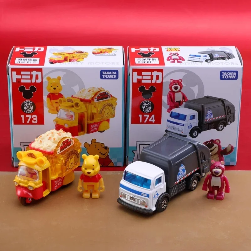 Takara Tomy Diecast Alloy Car Model Disney Motors 173 Winnie Pooh Popcorn Truck 174 Lotso Garbage Truck Cartoon Collectible
Takara Tomy Diecast Alloy Car Model Disney Motors 173 Winnie Pooh Popcorn Truck 174 Lotso Garbage Truck Cartoon Collectible