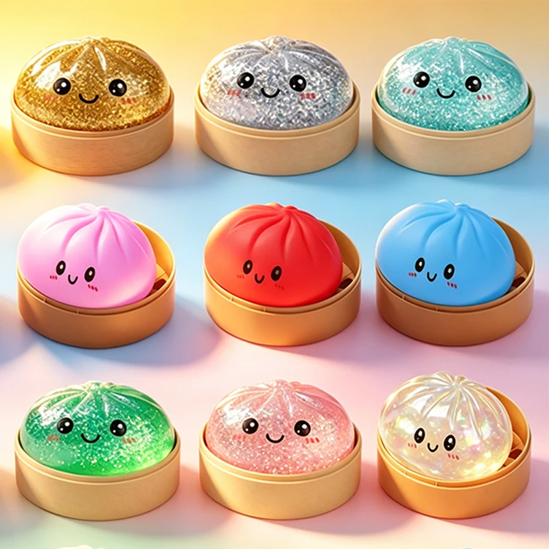 New 17 Style Steamed Bun Squishy Toy with Steamer Box Stress Reducing Rebound Toy Stress Relief Sensory Ball For Adults Gift
New 17 Style Steamed Bun Squishy Toy with Steamer Box Stress Reducing Rebound Toy Stress Relief Sensory Ball For Adults Gift
