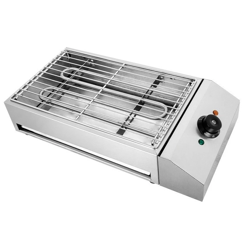 Desktop commercial electric smokeless grill, party household stainless steel skewers grill electric grill
Desktop commercial electric smokeless grill, party household stainless steel skewers grill electric grill