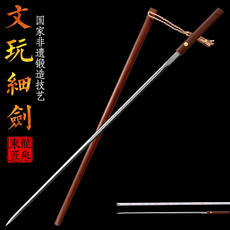 Portable Shirasaya,Chinese Rapier Sword,Hand Forged Manganese Steel, Full Tang Slim Thin Blade,Rosewood Saya,Lightweight Swords
Portable Shirasaya,Chinese Rapier Sword,Hand Forged Manganese Steel, Full Tang Slim Thin Blade,Rosewood Saya,Lightweight Swords
