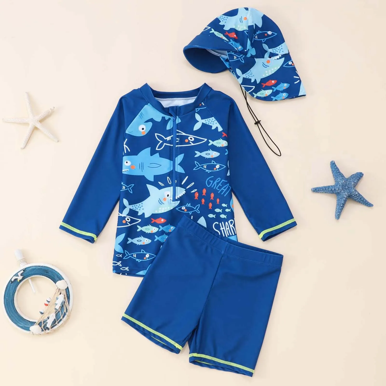 Baby Boys Swimsuit Summer Sun Protection Bathing Suit Toddler Short Sleeve Animal Print Zipper Swimwear+Hat Children Beachwear
Baby Boys Swimsuit Summer Sun Protection Bathing Suit Toddler Short Sleeve Animal Print Zipper Swimwear+Hat Children Beachwear
