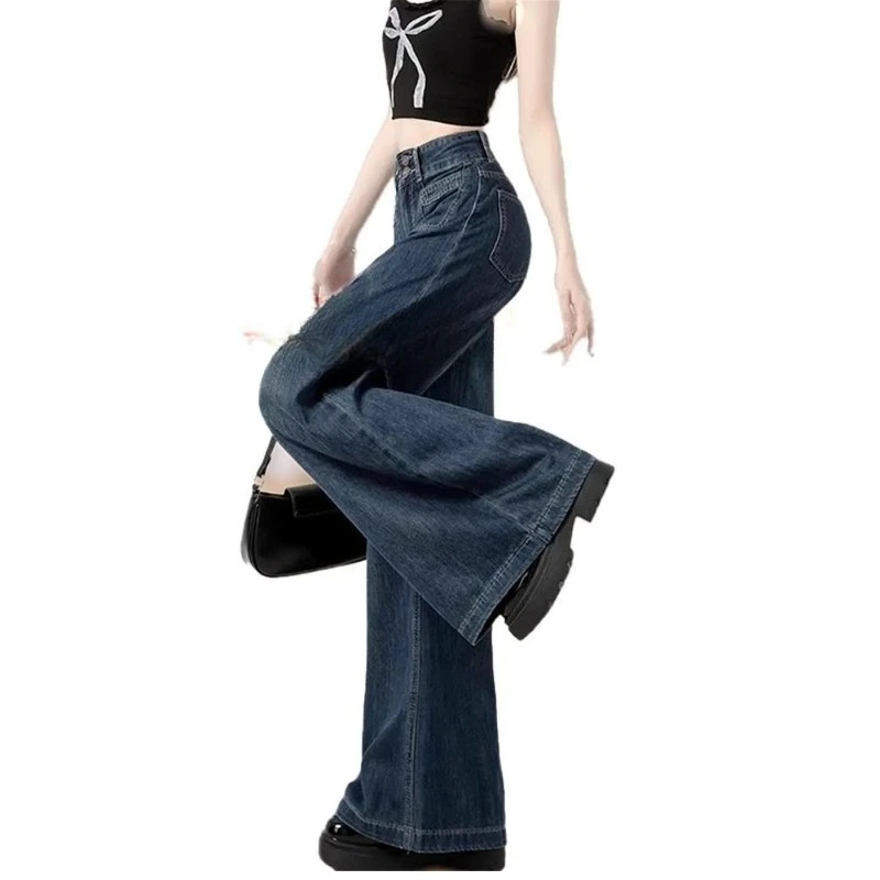 Весенне-осенние новые широкие джинсы, женские узкие брюки с высокой талией, большие размеры, свободные брюки в американском стиле ретро, брюки для мытья полов
Весенне-осенние новые широкие джинсы, женские узкие брюки с высокой талией, большие размеры, свободные брюки в американском стиле ретро, брюки для мытья полов