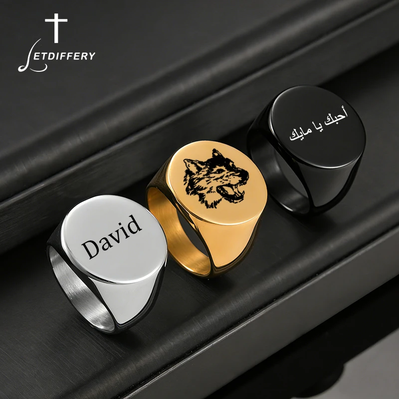 Letdiffery Custom Photo Names Rings for Men Women Stainless Steel Personalized Engrave Logo Picture Punk Rings Hiphop Jewelry
Letdiffery Custom Photo Names Rings for Men Women Stainless Steel Personalized Engrave Logo Picture Punk Rings Hiphop Jewelry