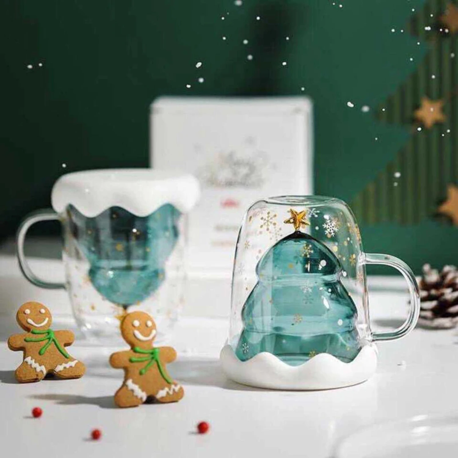 High Temperature Resistance Double Walled Glass Coffee Mug 3D Christmas Tree Star Wishing Cup Home Travel Mug Fun Drinking Glass
High Temperature Resistance Double Walled Glass Coffee Mug 3D Christmas Tree Star Wishing Cup Home Travel Mug Fun Drinking Glass