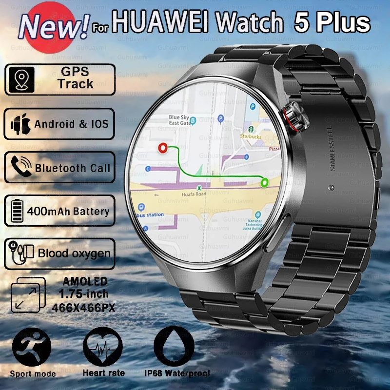 2025 New 1.75" AMOLED Screen GPS Sports Smart Watch Men Compass Heart Rate IP68 Waterproof Bluetooth Call Smartwatch For HUAWEI
2025 New 1.75" AMOLED Screen GPS Sports Smart Watch Men Compass Heart Rate IP68 Waterproof Bluetooth Call Smartwatch For HUAWEI