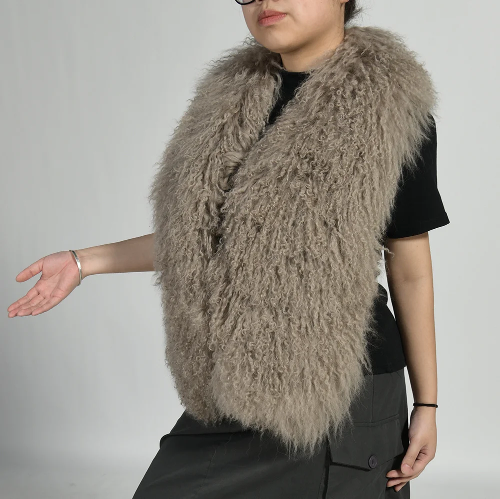 Jxwatcher Women's Real Mongolian Sheep Fur Vest Spring Autumn Sheepskin Fur Halter Ladies Streetwear Sheep Fur Sleevesless Tops
Jxwatcher Women's Real Mongolian Sheep Fur Vest Spring Autumn Sheepskin Fur Halter Ladies Streetwear Sheep Fur Sleevesless Tops