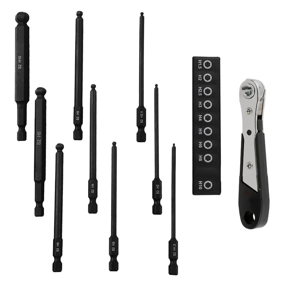 Ball End Hex Screwdriver Bit Wrench Ball Head Screwdriver Bit 1/4 Inch Hex Shank Magentic Screwdriver Bits Set Wrench Hand Tools
Ball End Hex Screwdriver Bit Wrench Ball Head Screwdriver Bit 1/4 Inch Hex Shank Magentic Screwdriver Bits Set Wrench Hand Tools