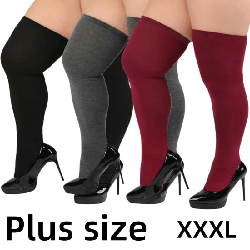 Women's Black White Striped Socks Thigh High Winter Thick Widened Knit Leg Warmers Over Knee Long Sock Large Plus Size Stockings
Women's Black White Striped Socks Thigh High Winter Thick Widened Knit Leg Warmers Over Knee Long Sock Large Plus Size Stockings