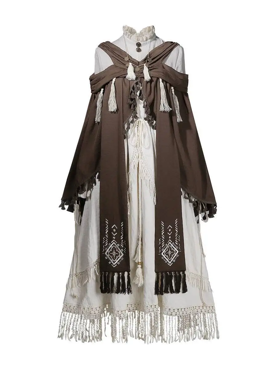 New Chinese Style Desert Walker Dream Weaving Abandoned Soil Wandering Wind Shawl Retro Han Elements Dress Hanfu Women Coat
New Chinese Style Desert Walker Dream Weaving Abandoned Soil Wandering Wind Shawl Retro Han Elements Dress Hanfu Women Coat