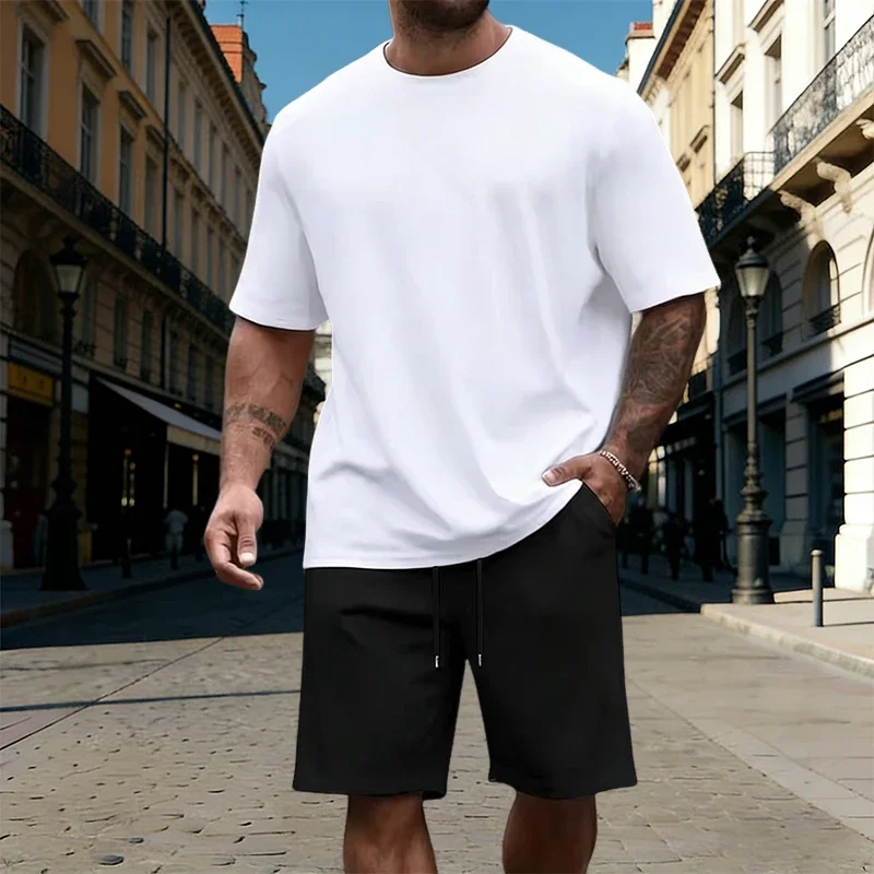 Summer Men's T-Shirt Tracksuit Adult Sports Casual Short Sleeves Outdoor Jogging Sportswear Hot Sales 2-Piece Set or Tees Shorts
Summer Men's T-Shirt Tracksuit Adult Sports Casual Short Sleeves Outdoor Jogging Sportswear Hot Sales 2-Piece Set or Tees Shorts