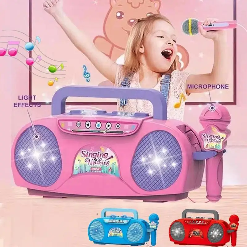 Kids Karaoke Machine Speaker With Microphone Music Instrument Toys With Light Indoor Outdoor Travel Educational Toy holiday Gift
Kids Karaoke Machine Speaker With Microphone Music Instrument Toys With Light Indoor Outdoor Travel Educational Toy holiday Gift