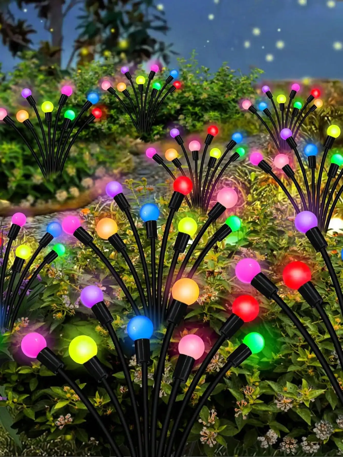 Solar Garden Lights, 1pc 6/8/10LED Solar Outdoor Swaying Lights, Waterproof Firefly Lights For Patio Pathway Outdoor Decor, Premium Bulb Base&Vary In Lenth
Solar Garden Lights, 1pc 6/8/10LED Solar Outdoor Swaying Lights, Waterproof Firefly Lights For Patio Pathway Outdoor Decor, Premium Bulb Base&Vary In Lenth