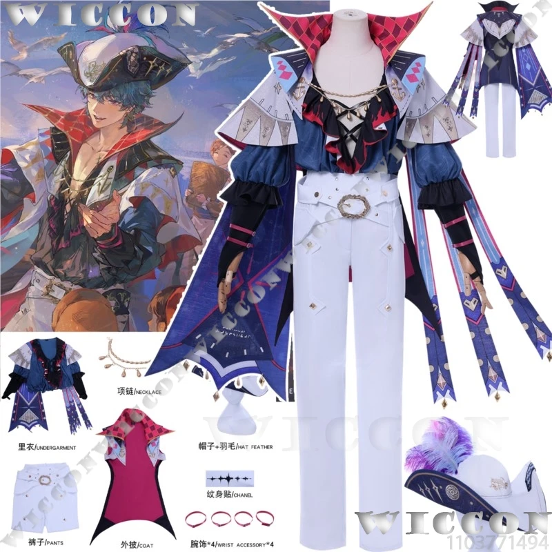 Brant Game Wuthering Waves Cosplay Man Dress Long Coat Shoes Big Hat Tattoo Sticker Prop Man Suit Halloween Outfit Customized
Brant Game Wuthering Waves Cosplay Man Dress Long Coat Shoes Big Hat Tattoo Sticker Prop Man Suit Halloween Outfit Customized