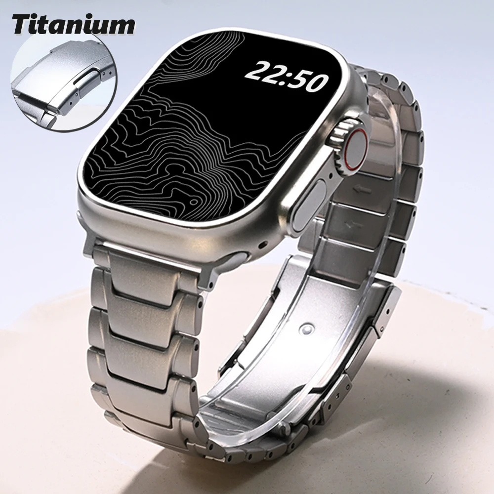 Titanium Strap for Apple Watch Ultra 2 49mm Series 9 7 8 45mm Metal Band Luxury Bracelet for iWatch 6 5 se 4 3 42 44mm Watchband
Titanium Strap for Apple Watch Ultra 2 49mm Series 9 7 8 45mm Metal Band Luxury Bracelet for iWatch 6 5 se 4 3 42 44mm Watchband