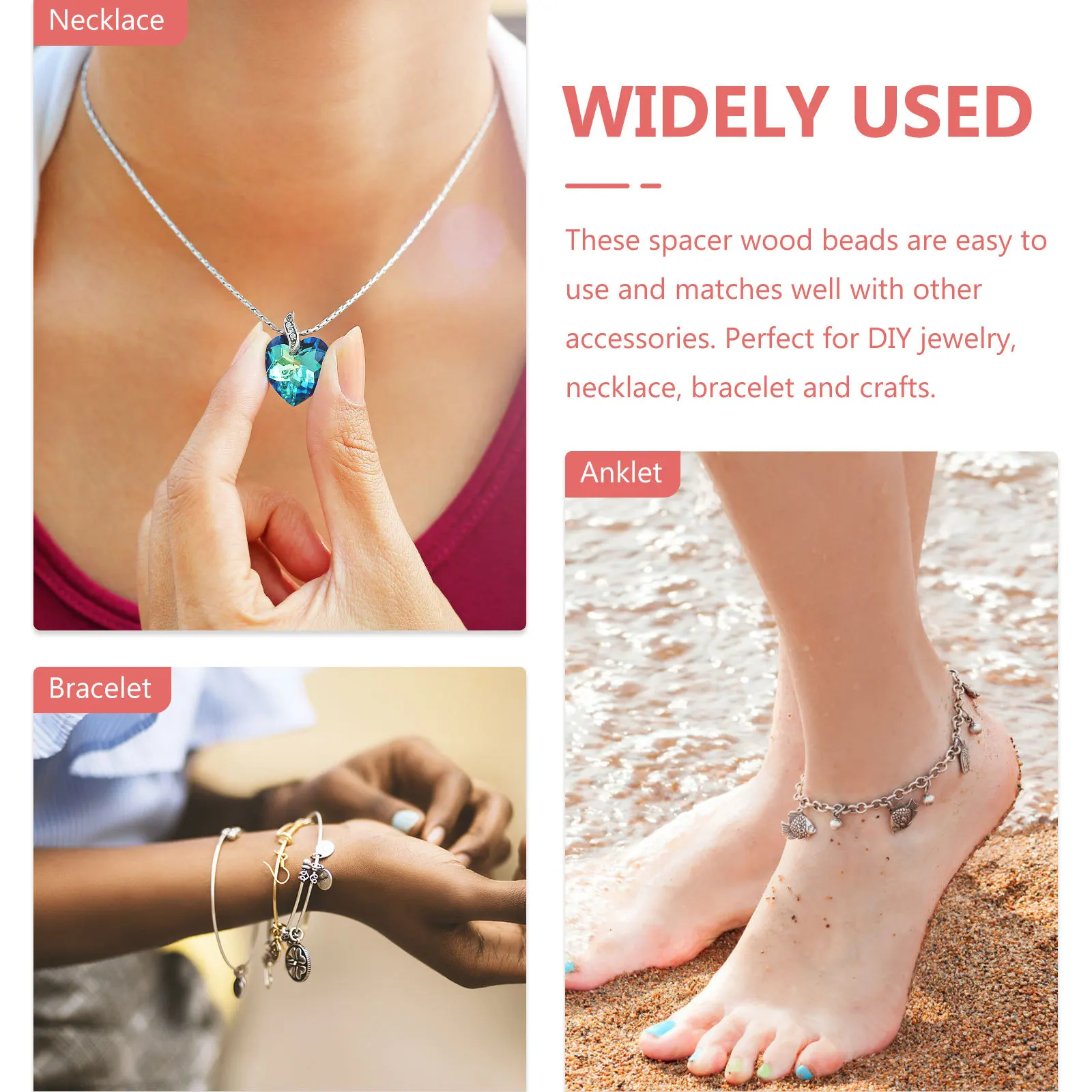 400Pcs Wooden Beads Loose Natural Craft Beads for Bracelet Making DIY Jewelry Supplies Large Hole Spacers Spacer Bead
400Pcs Wooden Beads Loose Natural Craft Beads for Bracelet Making DIY Jewelry Supplies Large Hole Spacers Spacer Bead