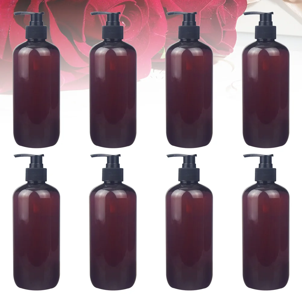 8pcs 500ml Shampoo Pump Bottles Plastic Empty Bottles Shower Gel Press Bottles for Hotel Home (Brown)
8pcs 500ml Shampoo Pump Bottles Plastic Empty Bottles Shower Gel Press Bottles for Hotel Home (Brown)