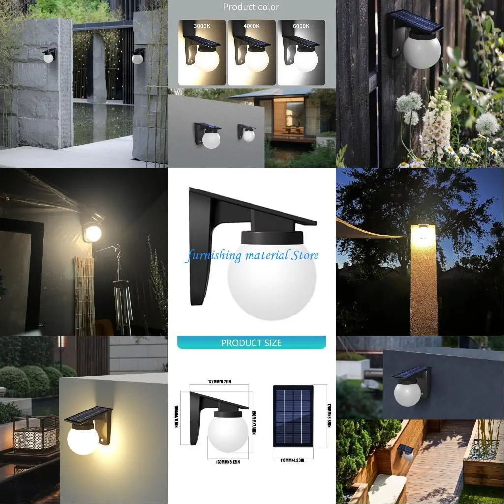 Y5GD Waterproof Solar Front Porch Light High Efficiency Solar Outdoor Lighting Wall Light for Patio Pathway Yard Fence
Y5GD Waterproof Solar Front Porch Light High Efficiency Solar Outdoor Lighting Wall Light for Patio Pathway Yard Fence