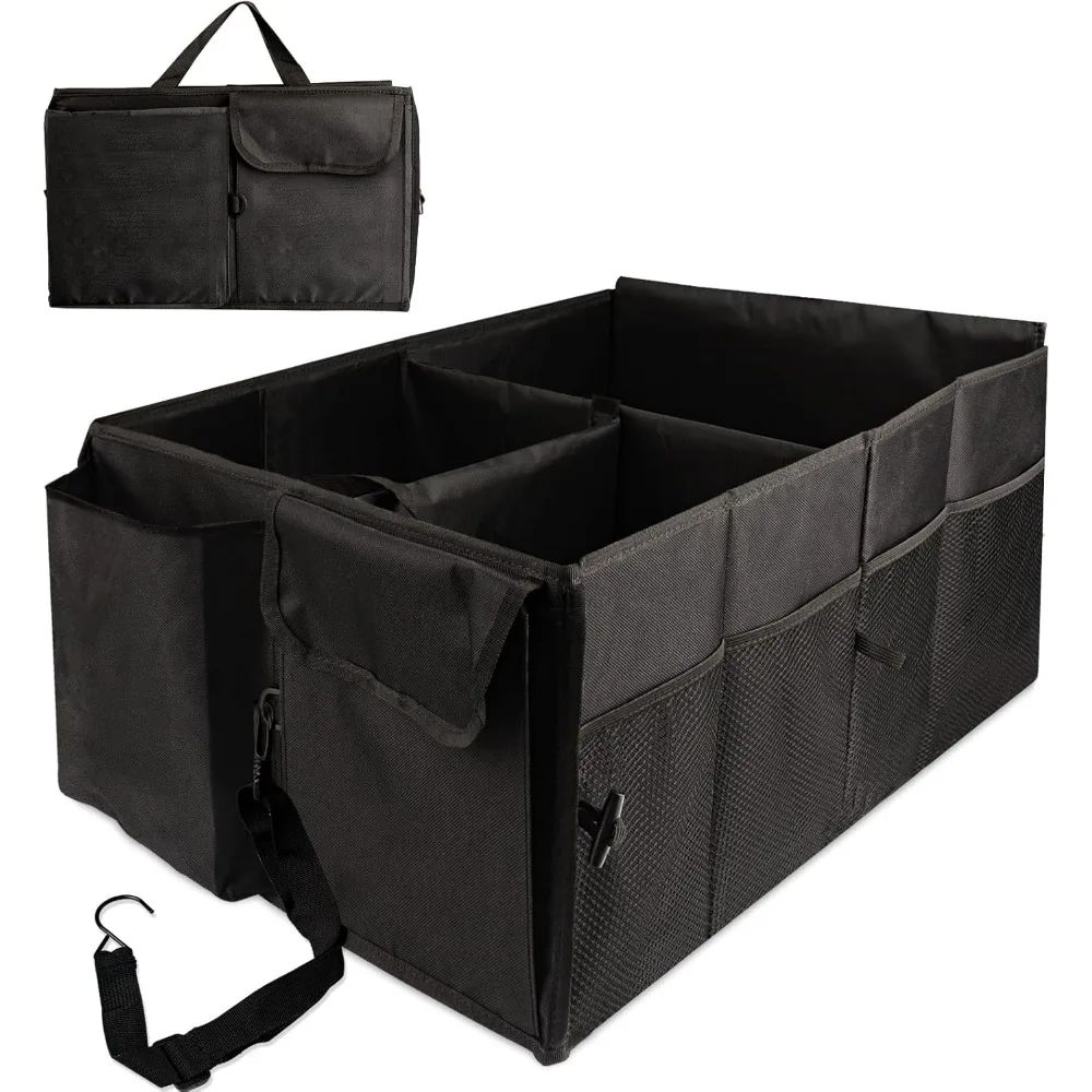 trunk organizer for car, car organizers and storage with 6 pocket, sturdy car trunk organizer for accessories, tools, sundries,
trunk organizer for car, car organizers and storage with 6 pocket, sturdy car trunk organizer for accessories, tools, sundries,