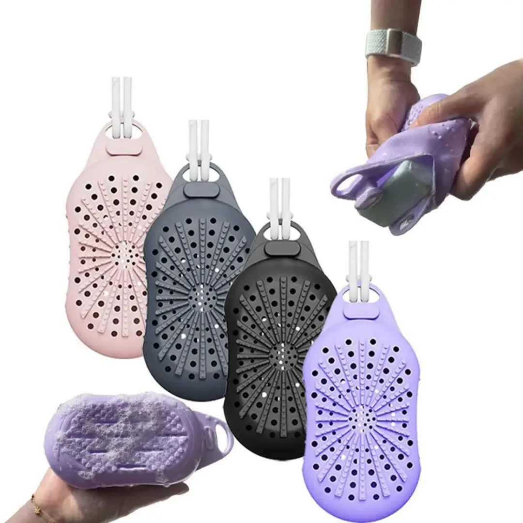 1PC Dual-Sided Silicone Bar Soap Scrubber Exfoliating Soap Holder Pouch With Gentle Deep-Clean Quick-Dry Soap Saver For Shower
1PC Dual-Sided Silicone Bar Soap Scrubber Exfoliating Soap Holder Pouch With Gentle Deep-Clean Quick-Dry Soap Saver For Shower