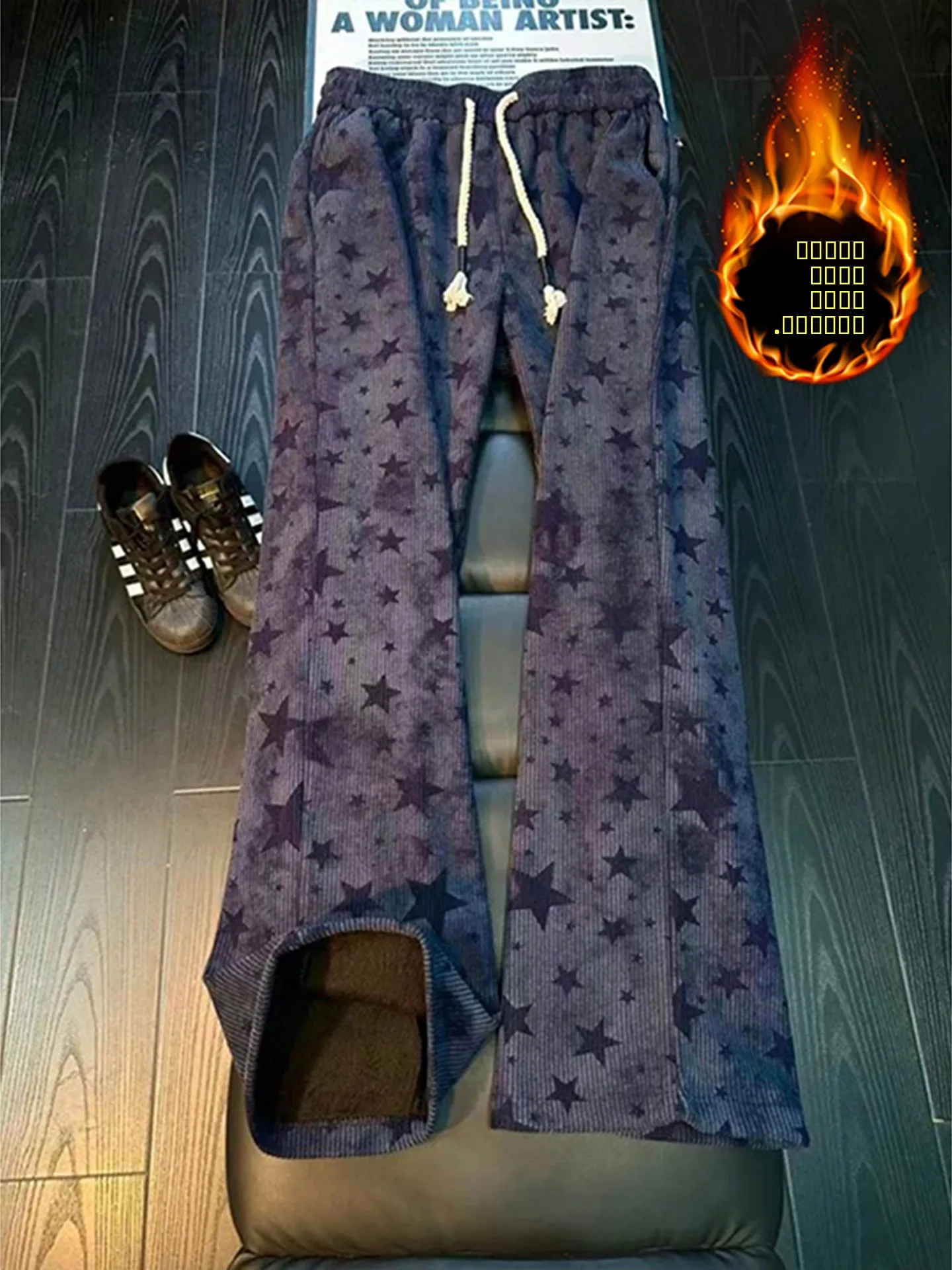 Thiened Corduroy Straight Leg Pants Men's Women's Autumn Winter Warm Printed Casual Trousers American Retro Sle Knife
Thiened Corduroy Straight Leg Pants Men's Women's Autumn Winter Warm Printed Casual Trousers American Retro Sle Knife