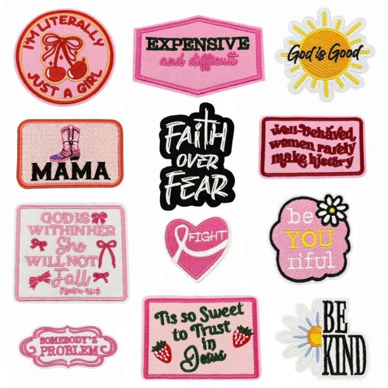 Pink Cherry Letters Rectangle Faith Iron-on Sew Embroidery Badge Patches DIY T-shirt Hat Backpack Clothing Appliques Sticker
Pink Cherry Letters Rectangle Faith Iron-on Sew Embroidery Badge Patches DIY T-shirt Hat Backpack Clothing Appliques Sticker