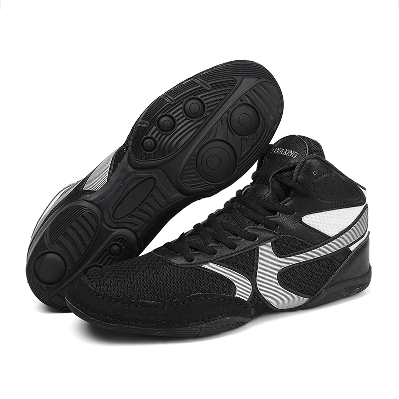 Professional Lightweight Men's Boxing Wrestling Shoes Large Size Black White Sports Training Sneakers for Gym Outdoor
Professional Lightweight Men's Boxing Wrestling Shoes Large Size Black White Sports Training Sneakers for Gym Outdoor