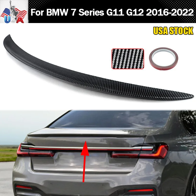 Спойлер на крышку багажника для BMW 7 серии G11 G12 740i 750i 2016-2022, карбоновый дизайн, стиль M Performance
Спойлер на крышку багажника для BMW 7 серии G11 G12 740i 750i 2016-2022, карбоновый дизайн, стиль M Performance