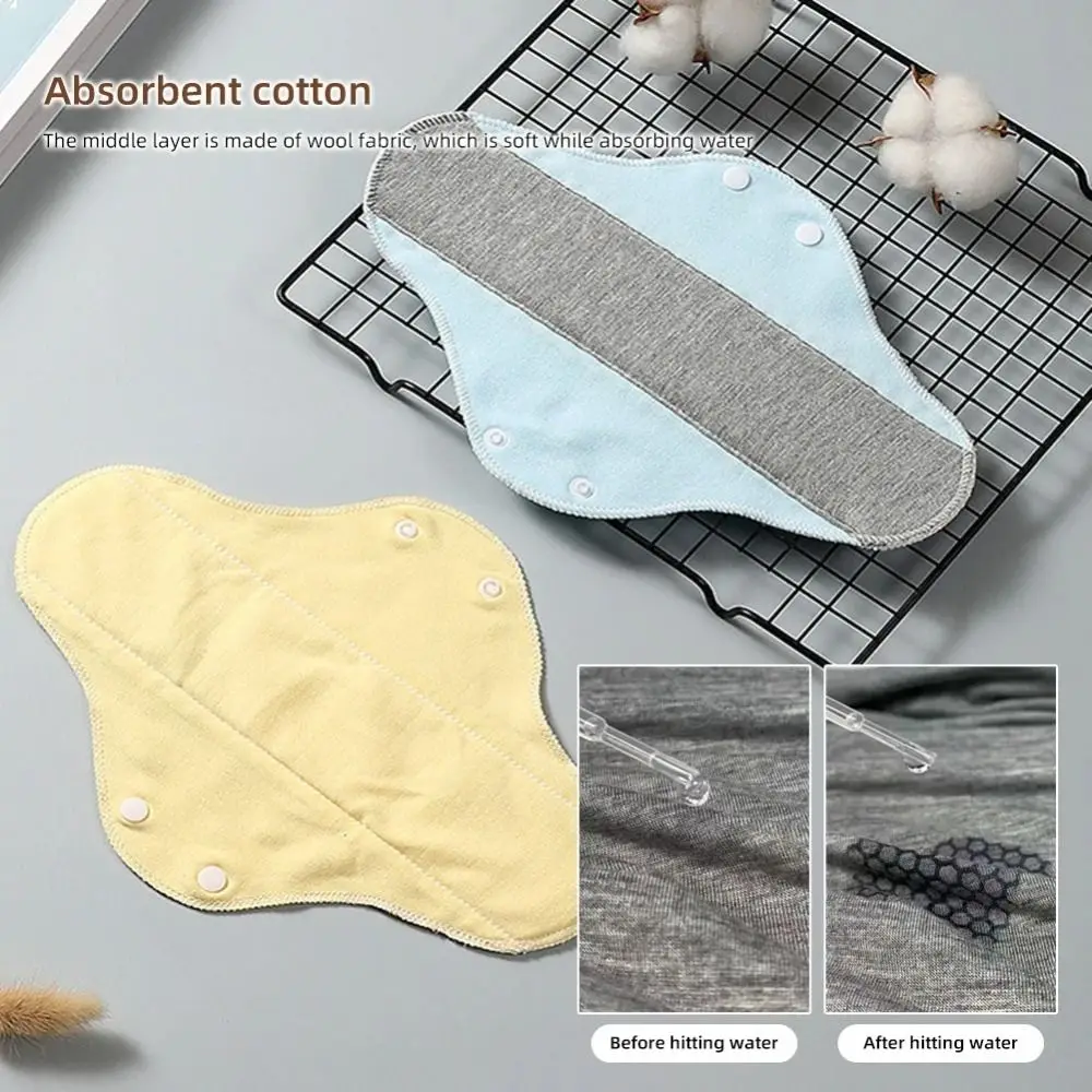 Natural Cotton Reusable Sanitary Pads, Soft Breathable Leak Resistant Napkins, Washable for Women Menstrual Hygiene Use H2756
Natural Cotton Reusable Sanitary Pads, Soft Breathable Leak Resistant Napkins, Washable for Women Menstrual Hygiene Use H2756