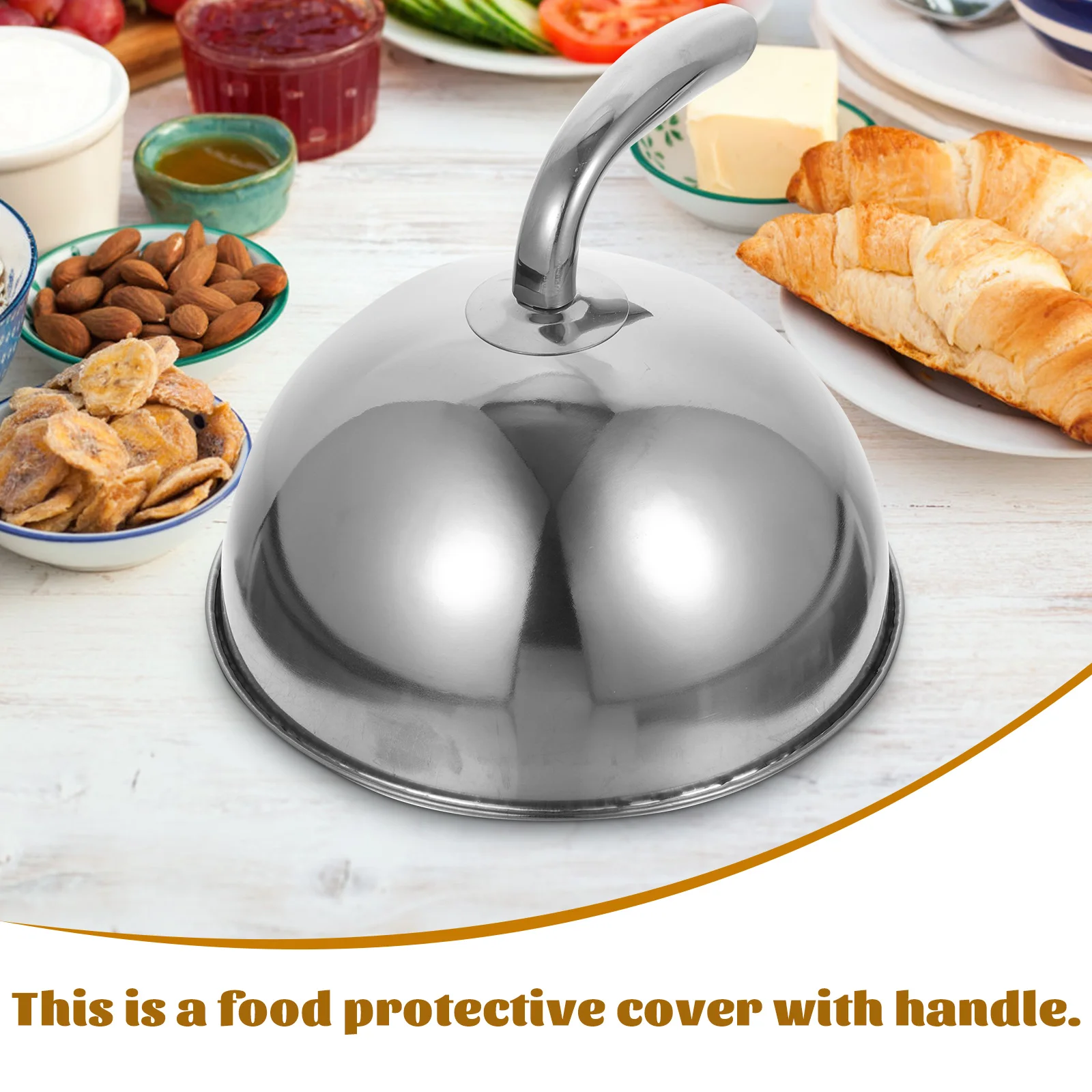 Steak Cover Cloche for Food Household Dome Stainless Steel Domes Protecting Splash Guard
Steak Cover Cloche for Food Household Dome Stainless Steel Domes Protecting Splash Guard