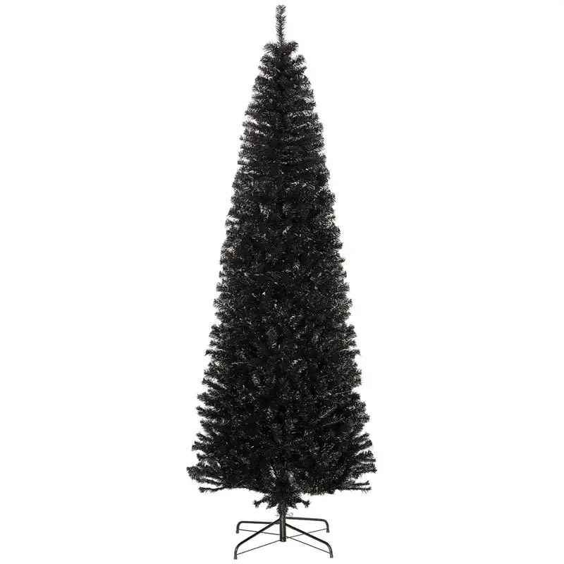 8 FT Artificial Christmas Tree Pencil Xmas Tree with Stand, 1168 Tips, Holiday Home Indoor Decoration for Party, Black
8 FT Artificial Christmas Tree Pencil Xmas Tree with Stand, 1168 Tips, Holiday Home Indoor Decoration for Party, Black