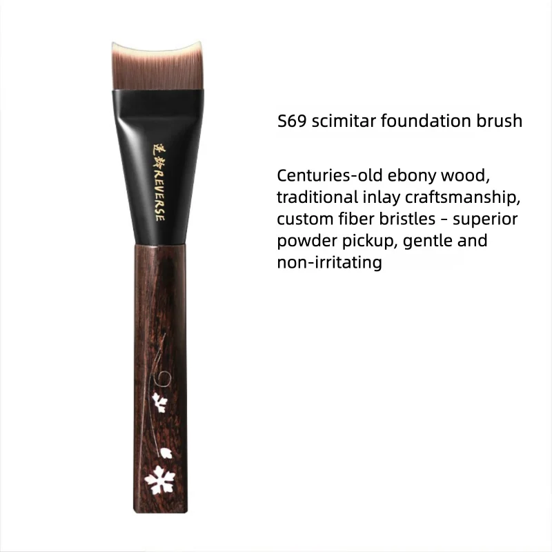 Anti-aging Sandalwood S69 Foundation Brush, Polished, Long-lasting, Low Product Absorption, Flat Head, Ultra-thin, Fits Well,
Anti-aging Sandalwood S69 Foundation Brush, Polished, Long-lasting, Low Product Absorption, Flat Head, Ultra-thin, Fits Well,
