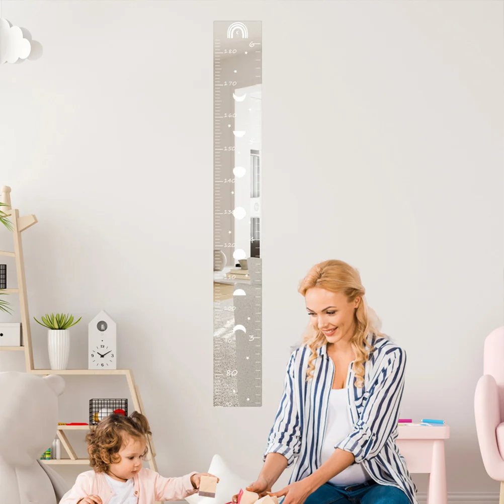 1 Set Mirror Height Sticker Room Durable Growth Chart Measurement Decoration Easy Install Bedroom Nursery Wall
1 Set Mirror Height Sticker Room Durable Growth Chart Measurement Decoration Easy Install Bedroom Nursery Wall