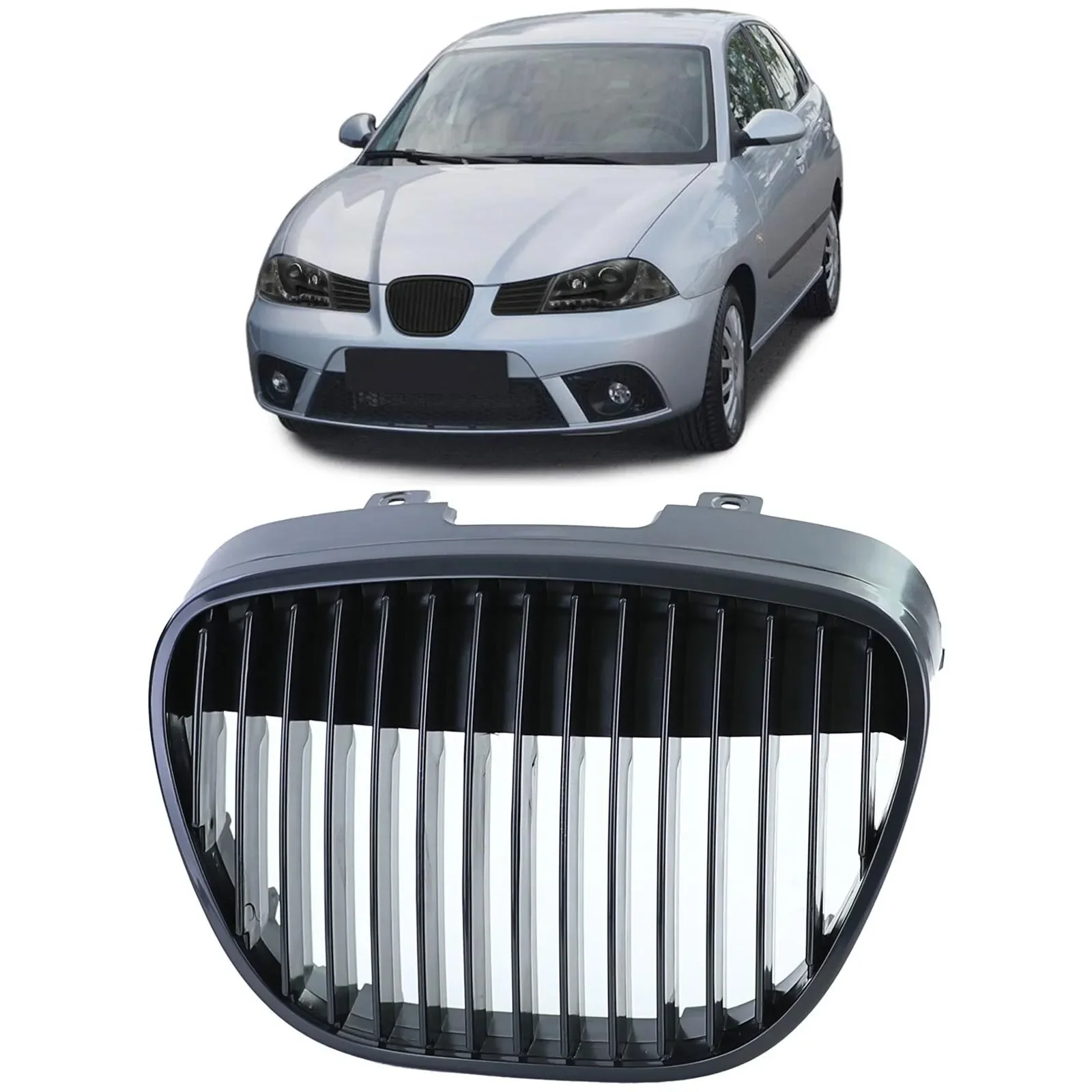 Для Seat Ibiza Cordoba Typ 6L 2002-2009 передняя центральная безелковая решетка, решетка переднего бампера, матовая черная
Для Seat Ibiza Cordoba Typ 6L 2002-2009 передняя центральная безелковая решетка, решетка переднего бампера, матовая черная