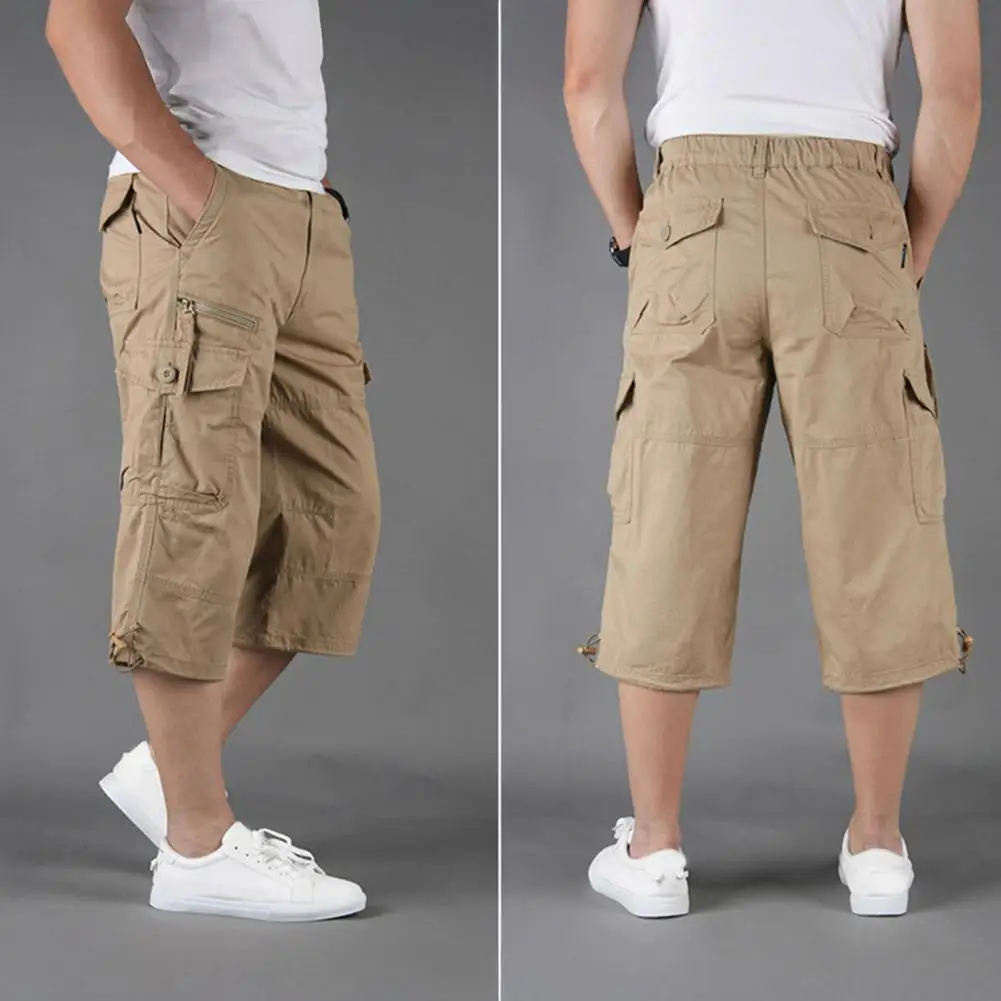 Men s Casual Pants Calf Length Loose Fit Cargo Pants With Drawstring Hem Zippered Summer Multi Pocket Casual Joggers
Men s Casual Pants Calf Length Loose Fit Cargo Pants With Drawstring Hem Zippered Summer Multi Pocket Casual Joggers