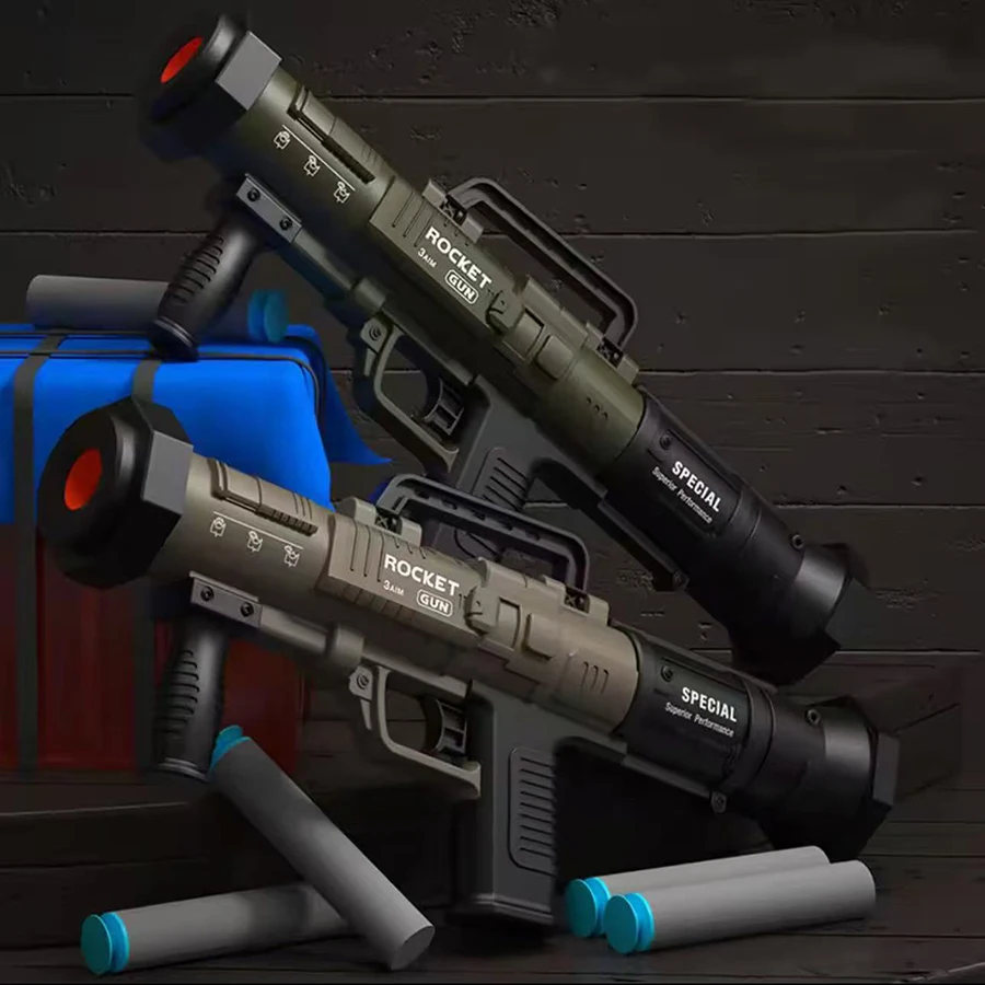 1 шт., детская ролевая ракетная установка, мягкая пулемет, игрушечный пистолет для мальчиков, имитация ракетной установки, ручная загрузка CS, уличное оружие, игра
1 шт., детская ролевая ракетная установка, мягкая пулемет, игрушечный пистолет для мальчиков, имитация ракетной установки, ручная загрузка CS, уличное оружие, игра