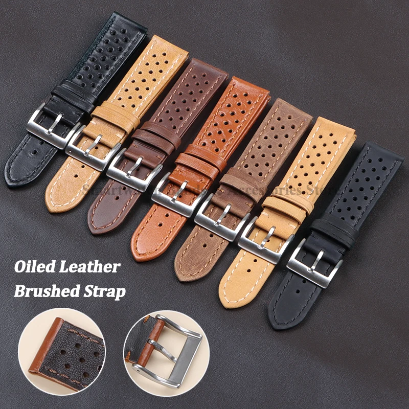 Breathable Leather Brushed Watch Strap 18mm 20mm 22mm for Seiko for Omega for Huawei Sport Wrist Band Replacement Men Bracelet
Breathable Leather Brushed Watch Strap 18mm 20mm 22mm for Seiko for Omega for Huawei Sport Wrist Band Replacement Men Bracelet