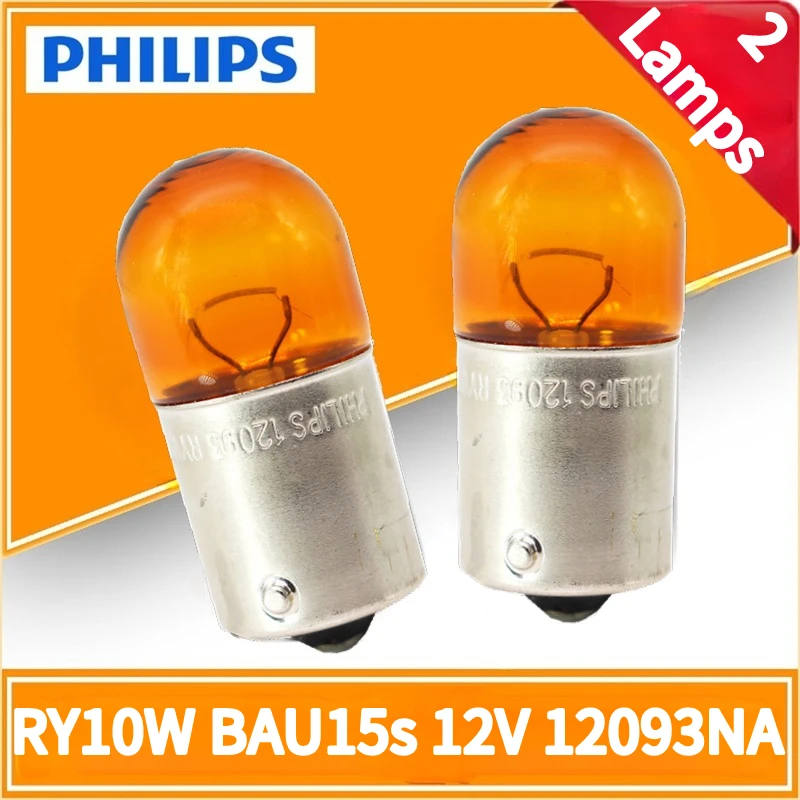 Philips 2 Lamps RY10W 12V 10W BAU15s Amber Color Standard Turn Signal Lamps Standard Indlcator 12093NA
Philips 2 Lamps RY10W 12V 10W BAU15s Amber Color Standard Turn Signal Lamps Standard Indlcator 12093NA
