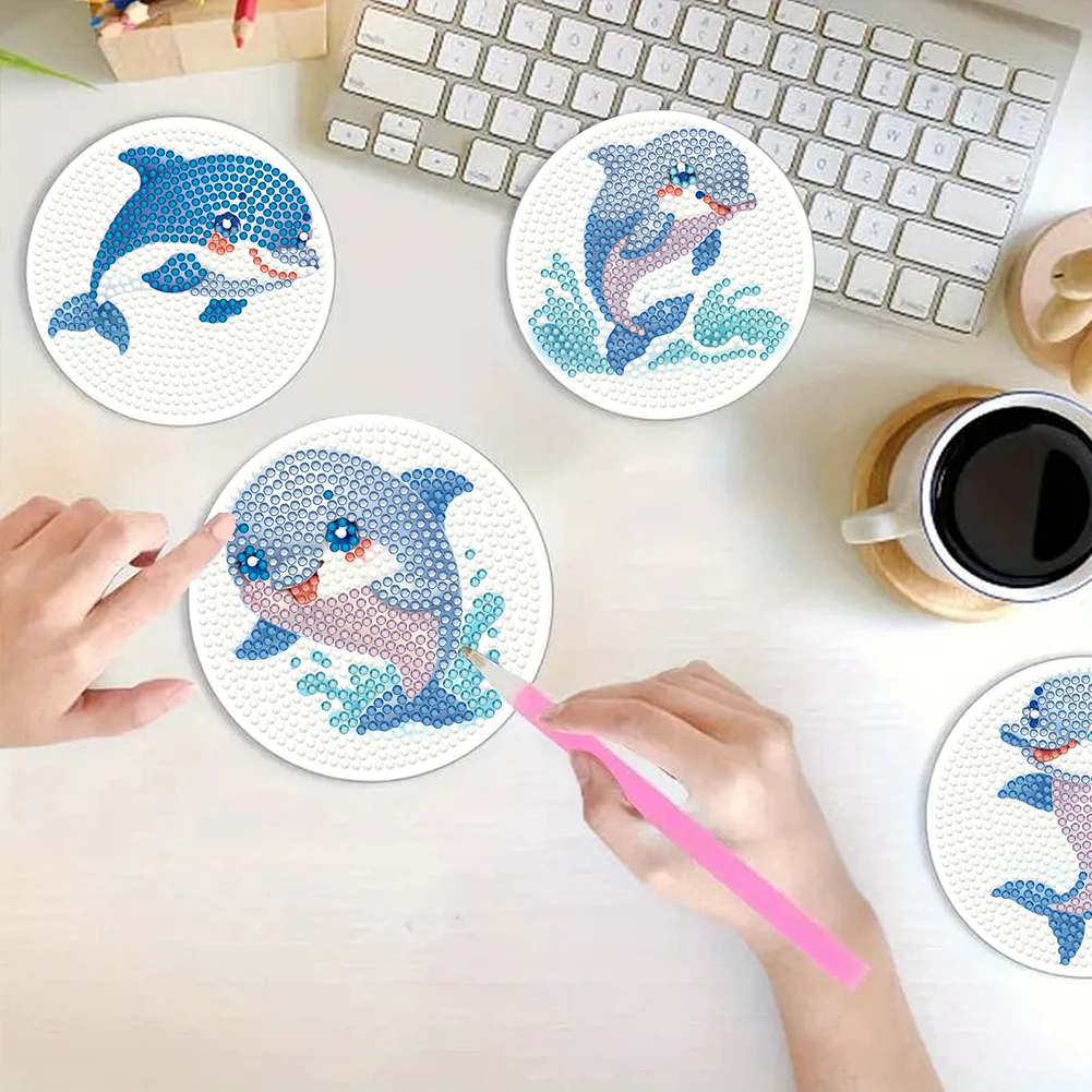4Pcs Wooden Animals 5D Diamond Painting Kits Shining Drink Coasters DIY Circular Coaster Diamond Dot Kits for Home Table Decor
4Pcs Wooden Animals 5D Diamond Painting Kits Shining Drink Coasters DIY Circular Coaster Diamond Dot Kits for Home Table Decor