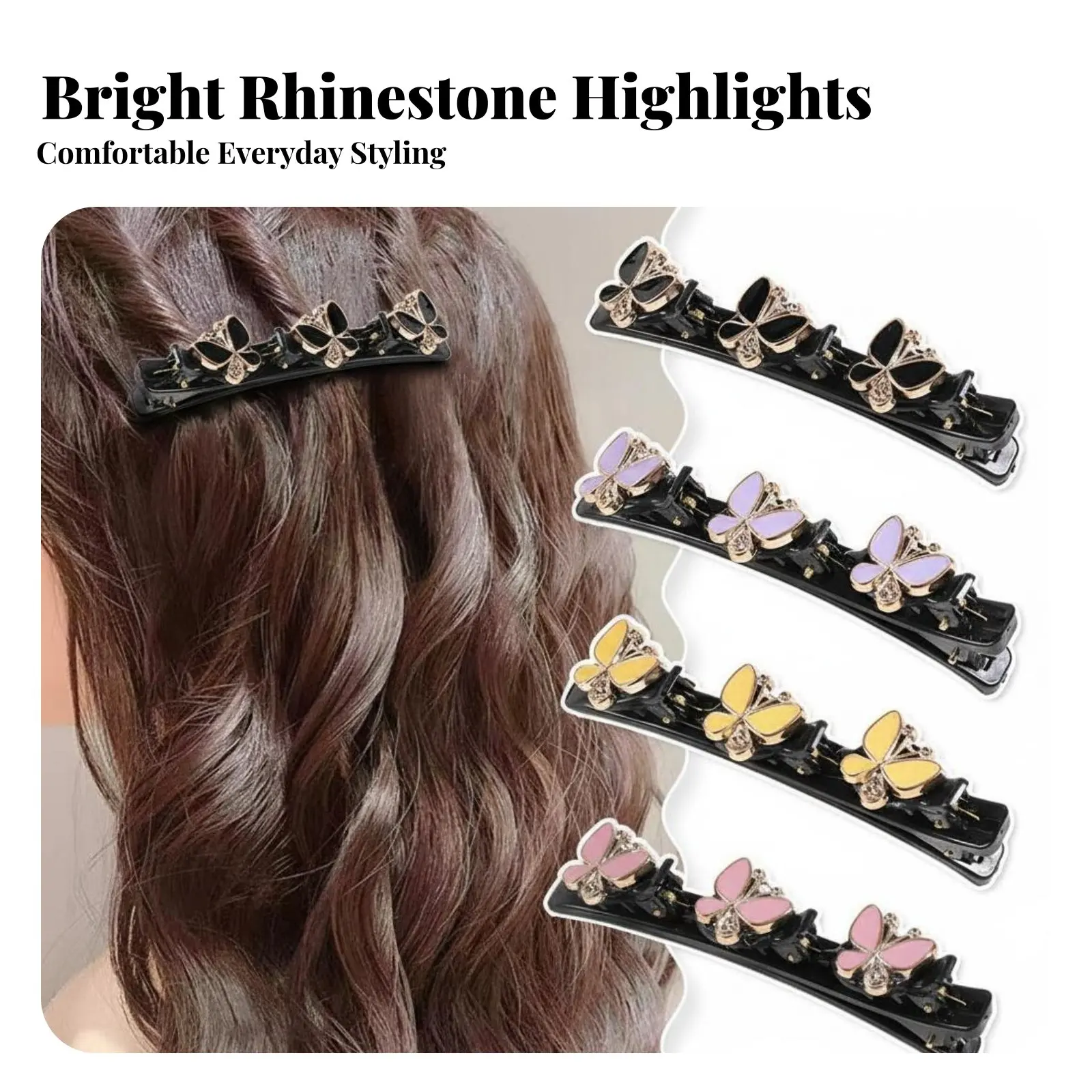 Duckbill Braid Fastener Secure Grip Crystal Duckbill Fastener Crystal St Single Barrette Easy to Use Shimmering Botanical
Duckbill Braid Fastener Secure Grip Crystal Duckbill Fastener Crystal St Single Barrette Easy to Use Shimmering Botanical