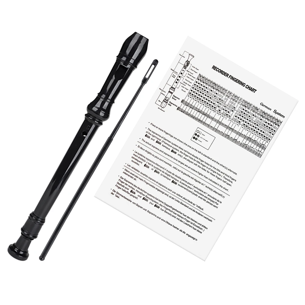 German Style 8 Hole Plastic Recorder Flute ABS Mouthpiece Beginner Kids Adults Easy Cleaning Wind Instrument Traditional
German Style 8 Hole Plastic Recorder Flute ABS Mouthpiece Beginner Kids Adults Easy Cleaning Wind Instrument Traditional