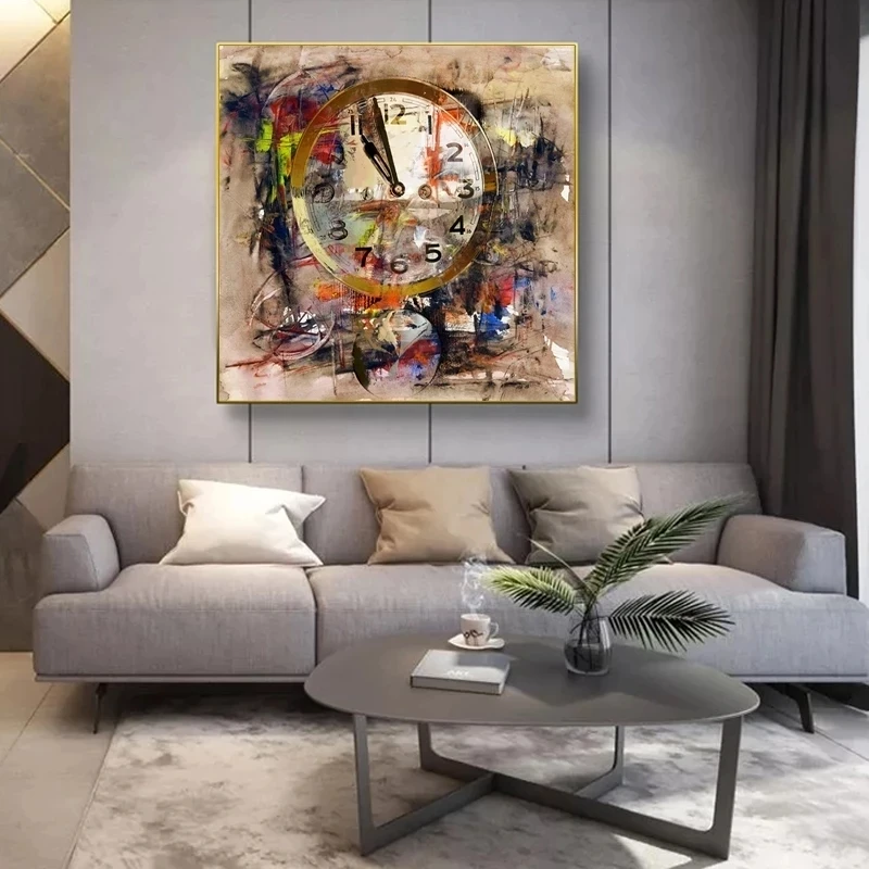 Retro Clock Art Canvas Painting Street Graffiti Art Posters and Prints Decorative Wall Art Picture for Living Room Home Decor
Retro Clock Art Canvas Painting Street Graffiti Art Posters and Prints Decorative Wall Art Picture for Living Room Home Decor