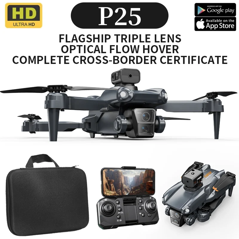 New P25 professional drone features a 4K camera, 360° obstacle avoidance, brushless motor, and a large-screen remote control
New P25 professional drone features a 4K camera, 360° obstacle avoidance, brushless motor, and a large-screen remote control