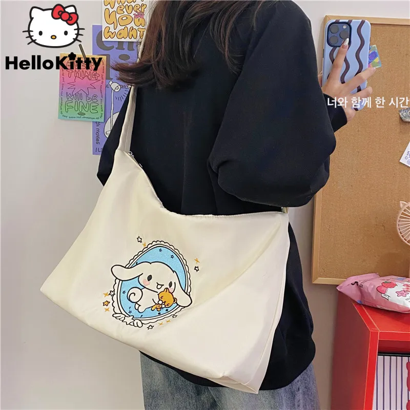 Sanrio Hello Kitty Cinnamoroll Tote Bags Cartoon Commuting Large Capacity Crossbody Shoulder Bag Women Korean Fashion Handbags
Sanrio Hello Kitty Cinnamoroll Tote Bags Cartoon Commuting Large Capacity Crossbody Shoulder Bag Women Korean Fashion Handbags