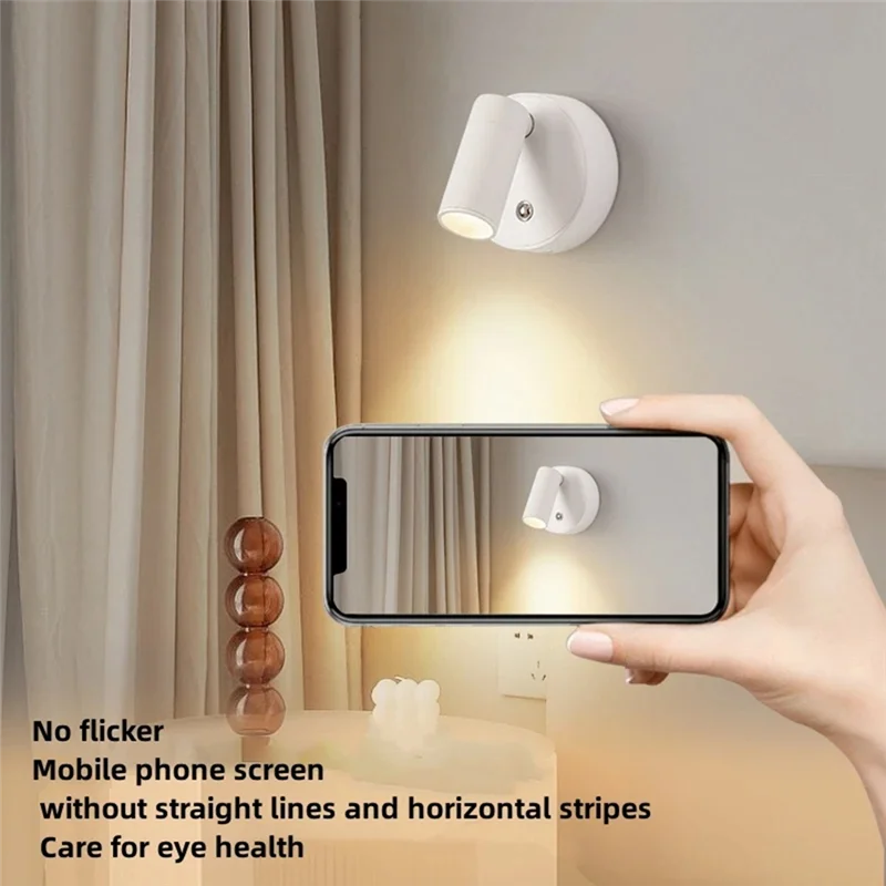 RMWIN-Wall Light LED Spotlight Magnetic Type-C Rechargeable No Wiring No Punch Drill Reading Light For Bedroom Bedside
RMWIN-Wall Light LED Spotlight Magnetic Type-C Rechargeable No Wiring No Punch Drill Reading Light For Bedroom Bedside
