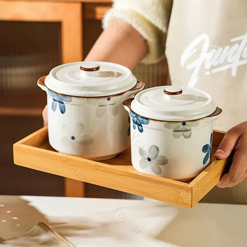 Retro Japanese Style Ceramic Soup Bowl Home Delicious Dishes Small Egg Bowl Exquisite and Unique Tableware Large Soup Bowls
Retro Japanese Style Ceramic Soup Bowl Home Delicious Dishes Small Egg Bowl Exquisite and Unique Tableware Large Soup Bowls