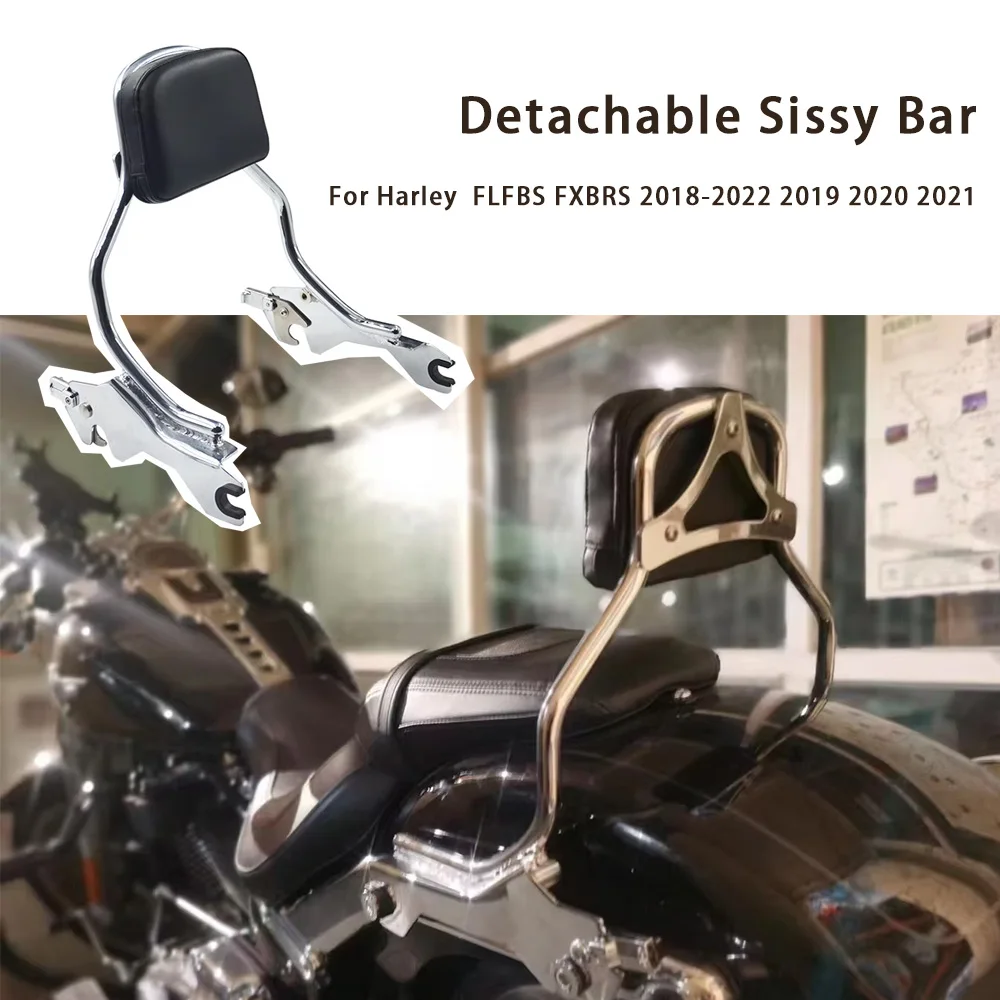 Motorcycle Sissy Bar Backrest Luggage Rack For Harley Softail Fat Boy Breakout FLFBS FXBRS 2018-2022 2019 2020 2021 chrome/black
Motorcycle Sissy Bar Backrest Luggage Rack For Harley Softail Fat Boy Breakout FLFBS FXBRS 2018-2022 2019 2020 2021 chrome/black