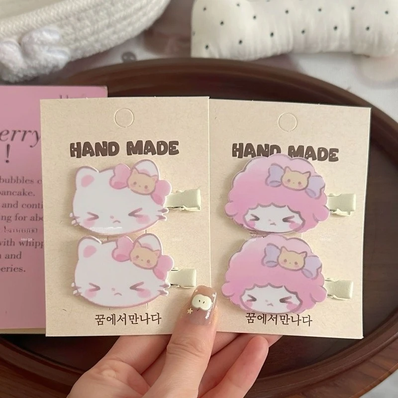 3pcs Hello Kitty Seamless Hair Clip with Bitter Melon Face Pink New Trendy Girl Student Side Sweet Hair Accessories Wholesale
3pcs Hello Kitty Seamless Hair Clip with Bitter Melon Face Pink New Trendy Girl Student Side Sweet Hair Accessories Wholesale