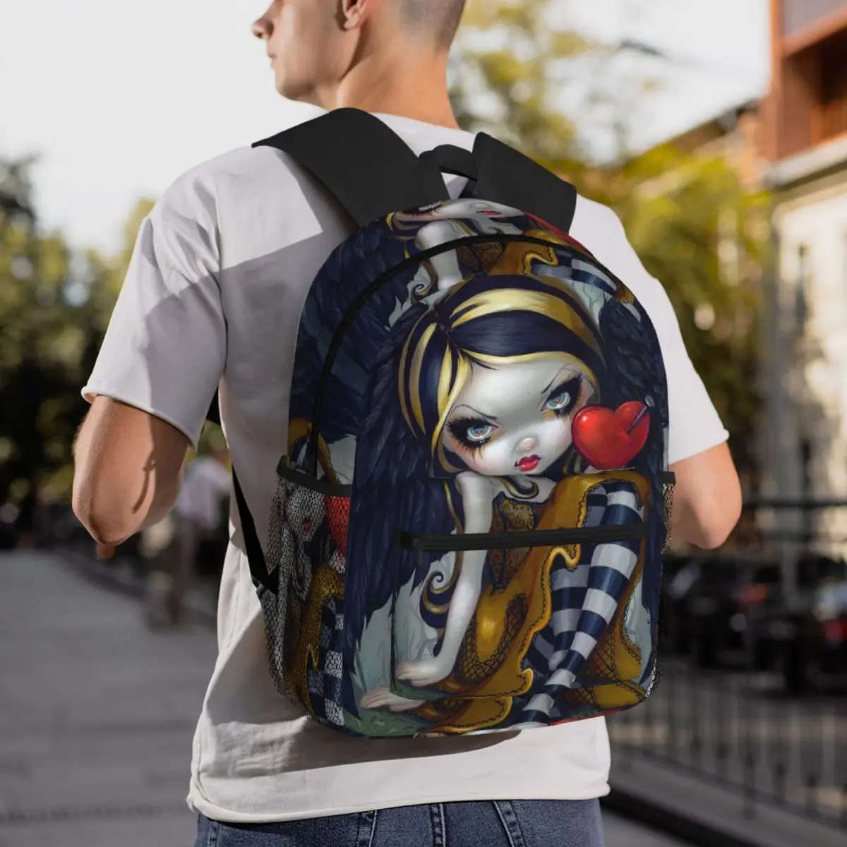 Cartoon Gothic Girls Print Backpack Daypack Large Capacity Boys Girls BookBag School Bag Shoulder Bags for Men Women
Cartoon Gothic Girls Print Backpack Daypack Large Capacity Boys Girls BookBag School Bag Shoulder Bags for Men Women