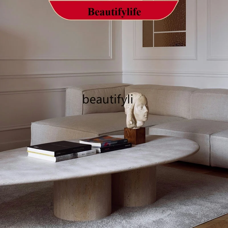 Big Stone Nordic Coffee Table Cave Stone Silent Style Italian Natural Marble Living Room Art Tea Table Light Luxury Tea Table 
Big Stone Nordic Coffee Table Cave Stone Silent Style Italian Natural Marble Living Room Art Tea Table Light Luxury Tea Table