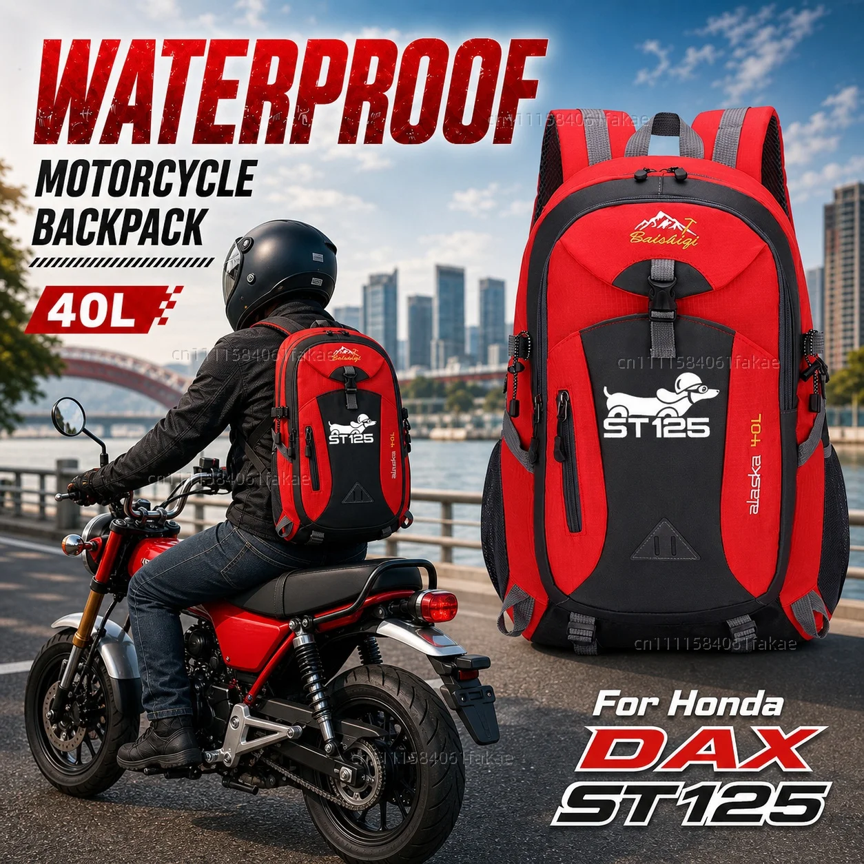 For Honda DAX ST125 ST 125 Motorcycle Backpack 40L Waterproof Travel Backpack Outdoor Hiking Camping Daypack Lightweight Riding
For Honda DAX ST125 ST 125 Motorcycle Backpack 40L Waterproof Travel Backpack Outdoor Hiking Camping Daypack Lightweight Riding